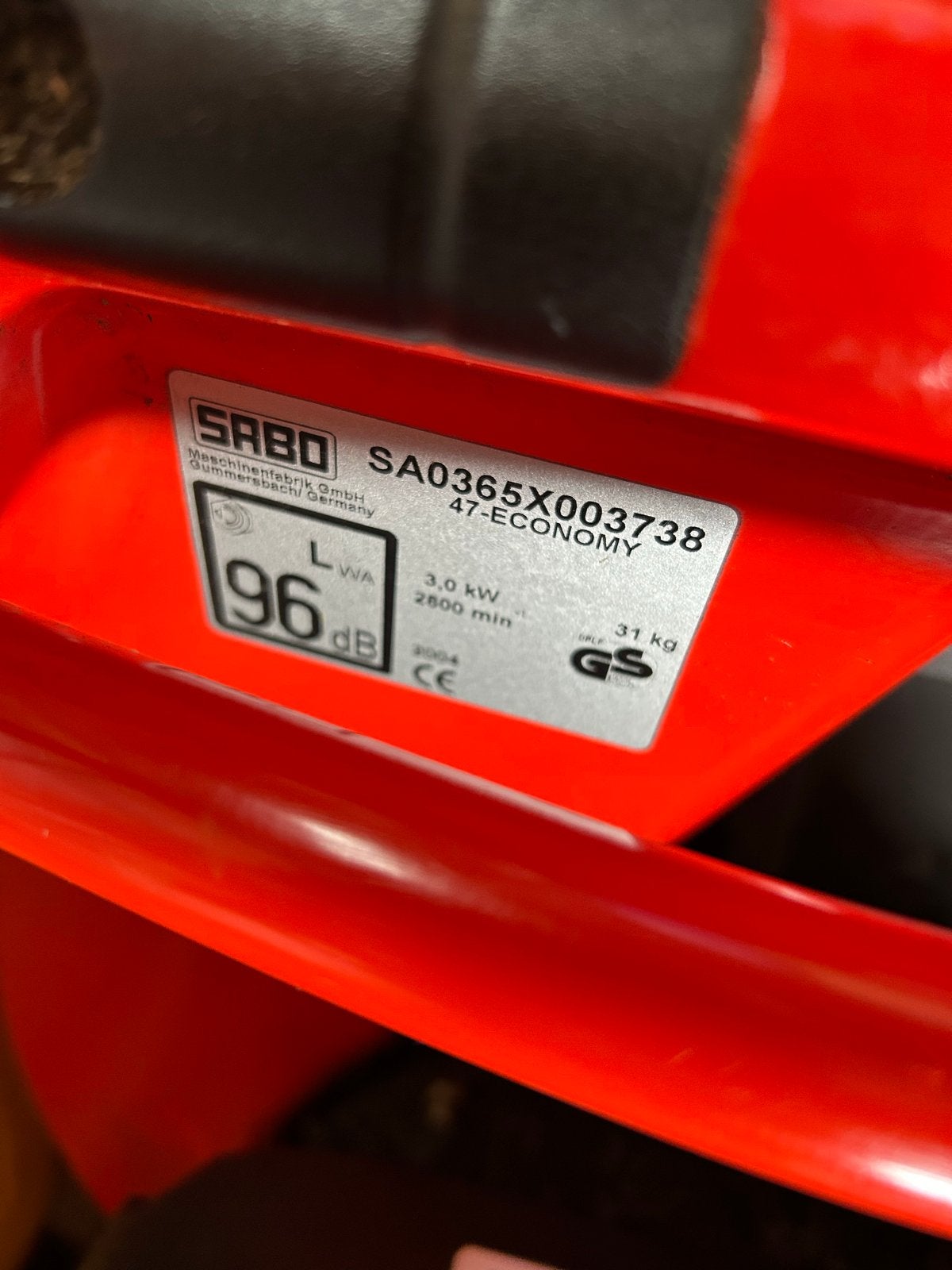 Sabo 47-Economy Benzine Grasmaaier - Gebruikt, Ophalen, Cirkelmaaier, Gebruikt, Benzine-grasmaaier