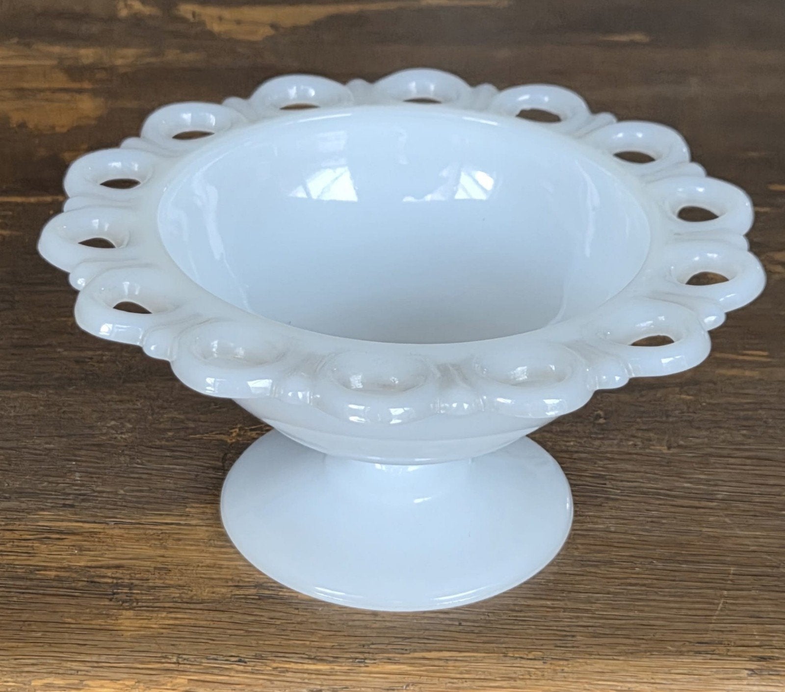 Vintage 1950's Glimma Glimåkra Zweden wit opal schaal, Ophalen of Verzenden