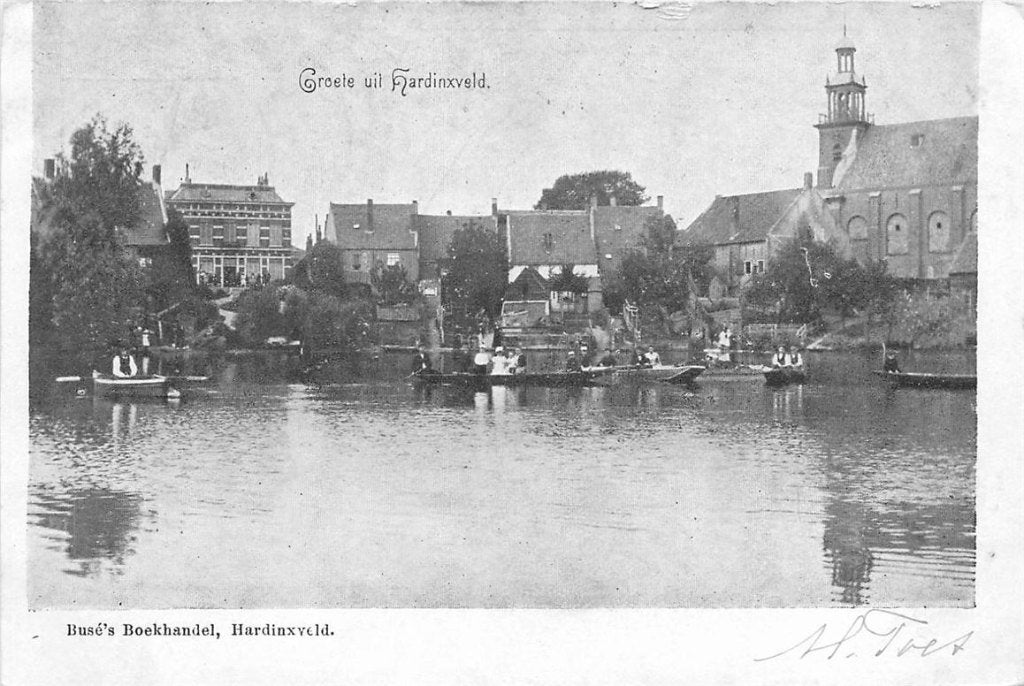 701-106-051 Hardinxveld, Verzamelen, Ansichtkaarten | Nederland, Verzenden, Voor 1920, Zuid-Holland