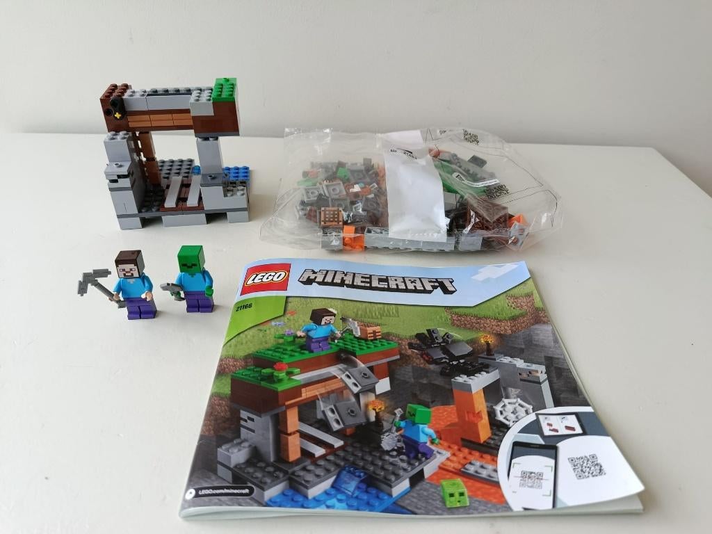 Lego Minecraft 21166 De Verlaten Mijn | Compleet, Minecraft, Lego, Ophalen of Verzenden, Zo goed als nieuw
