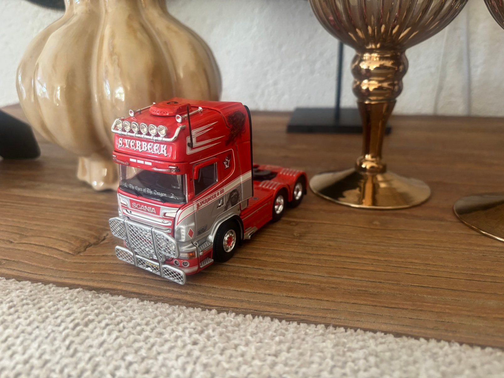 Tekno scania s verbeek dragon, Ophalen of Verzenden, Zo goed als nieuw, Bus of Vrachtwagen, Tekno