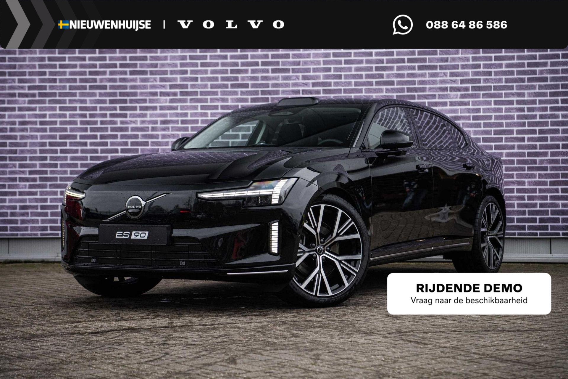 Volvo ES90 Single Motor Extended Range Ultra 92 kWh | Bowers, Auto's, Volvo, Achterwielaandrijving, Zwart, 662 km, Zwart