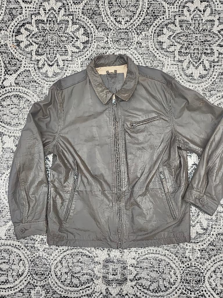 Vintage leren Timberland jas, Kleding | Heren, Bruin, Timberland, Overige maten, Ophalen of Verzenden