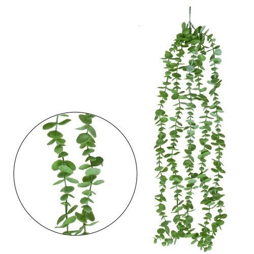 Hangende Kunstplant Eucalyptus - Natuurlijke Sfeer, Huis en Inrichting, Woonaccessoires | Kunstplanten en Kunstbloemen, Groen