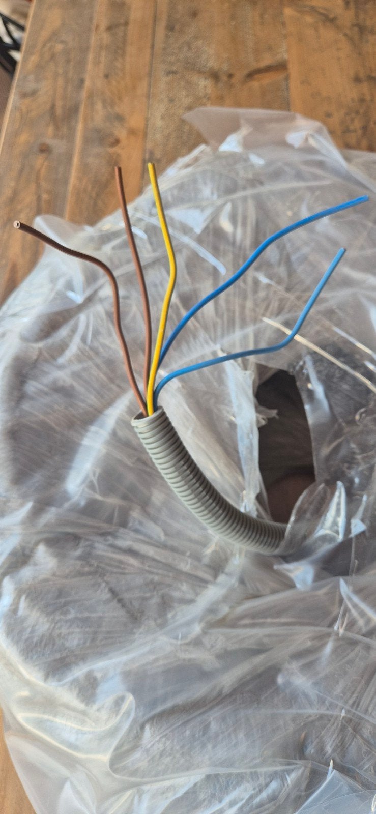 53 Meter Flexbuis voorbedraad 5x2,5mm² VD-draad, Ø 20mm, Doe-het-zelf en Verbouw, Ophalen of Verzenden, Nieuw, Kabel of Snoer