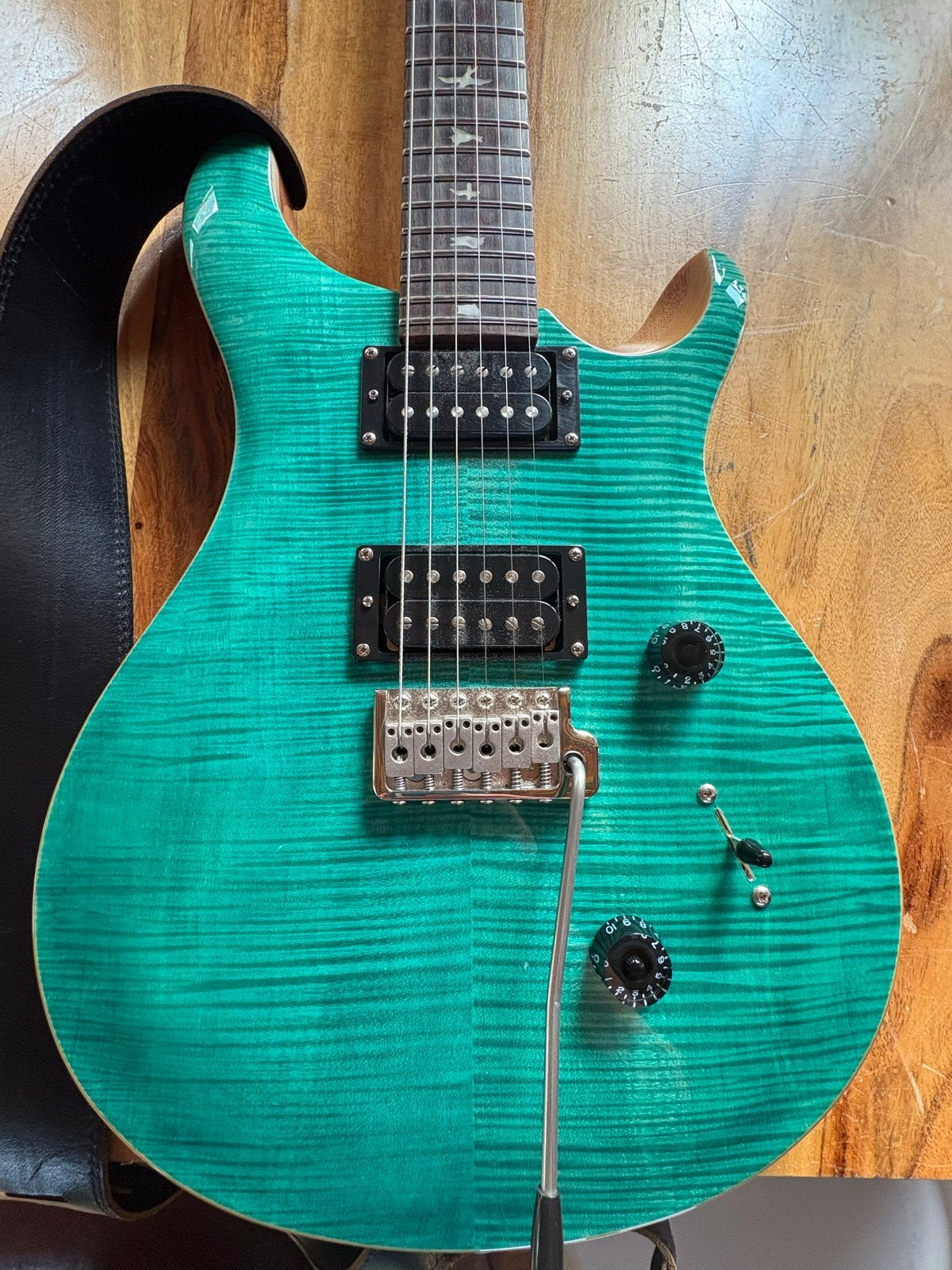 PRS SE Custom 24 Turquoise elektrische gitaar, Ophalen, Zo goed als nieuw, Solid body, Paul Reed Smith