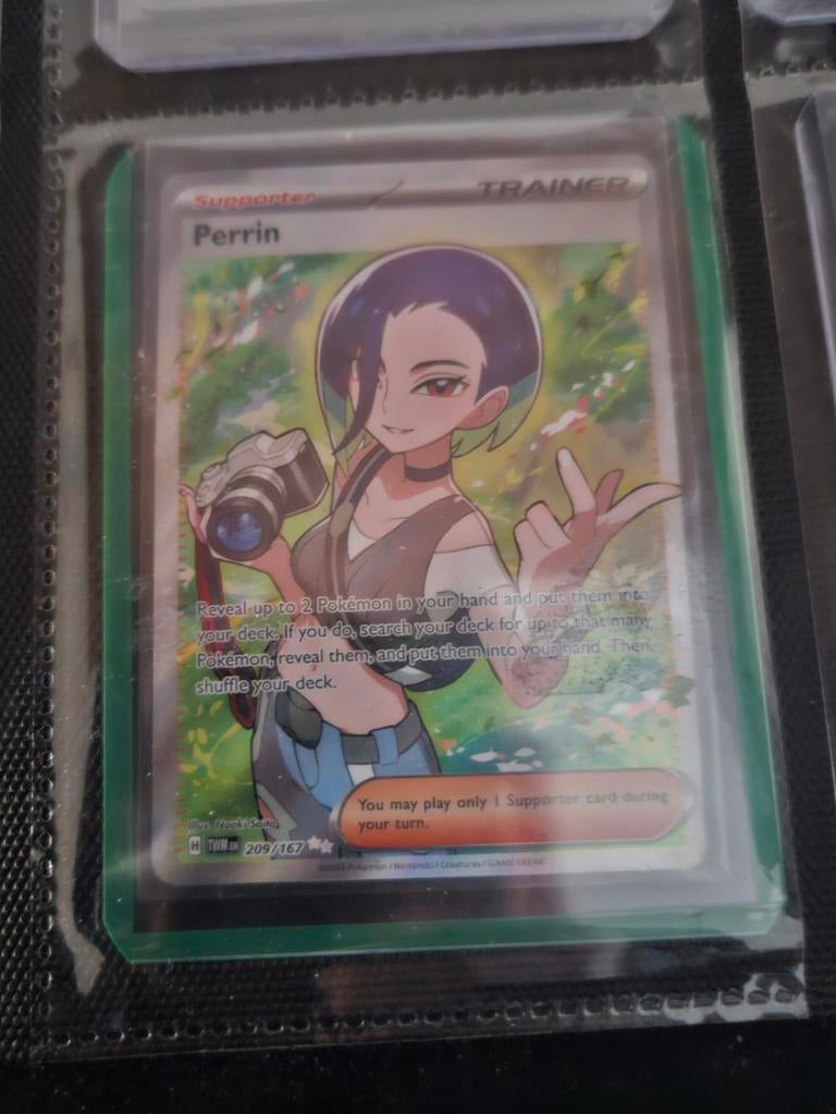 Pokemon Perrin 209/167 Twilight Masquerade, Ophalen of Verzenden, Zo goed als nieuw, Losse kaart, Foil