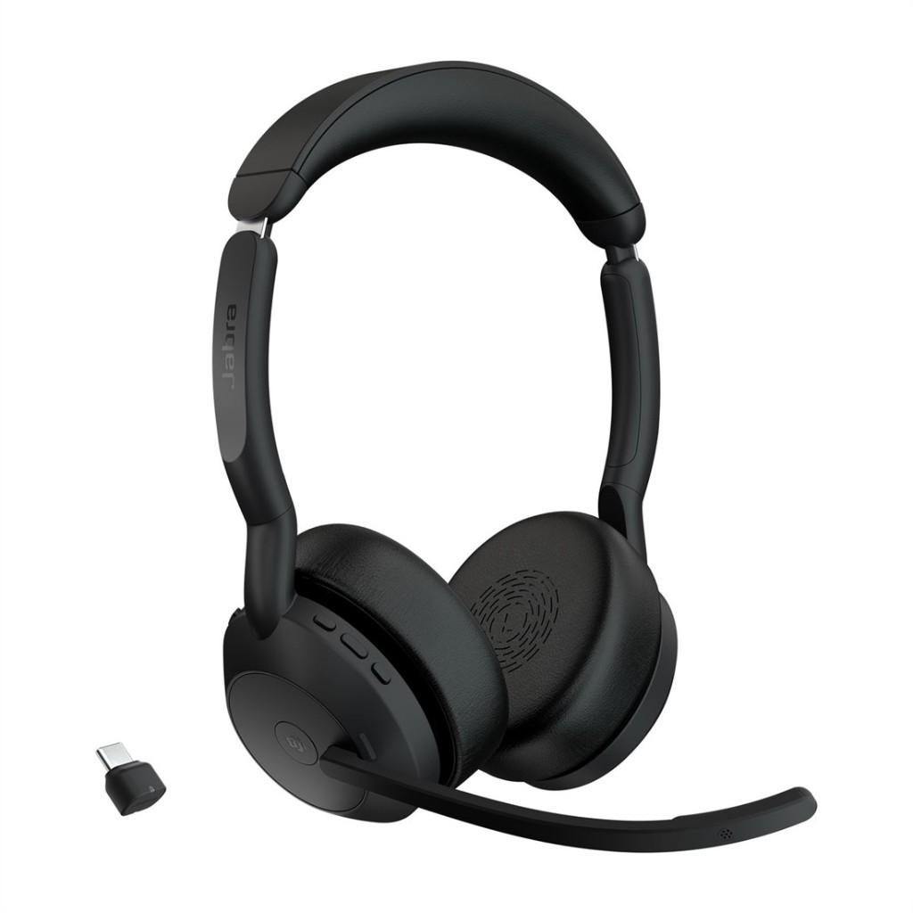 Jabra Evolve2 55 headset, Computers en Software, Headsets, Nieuw, Over-ear, Draadloos, Ophalen of Verzenden