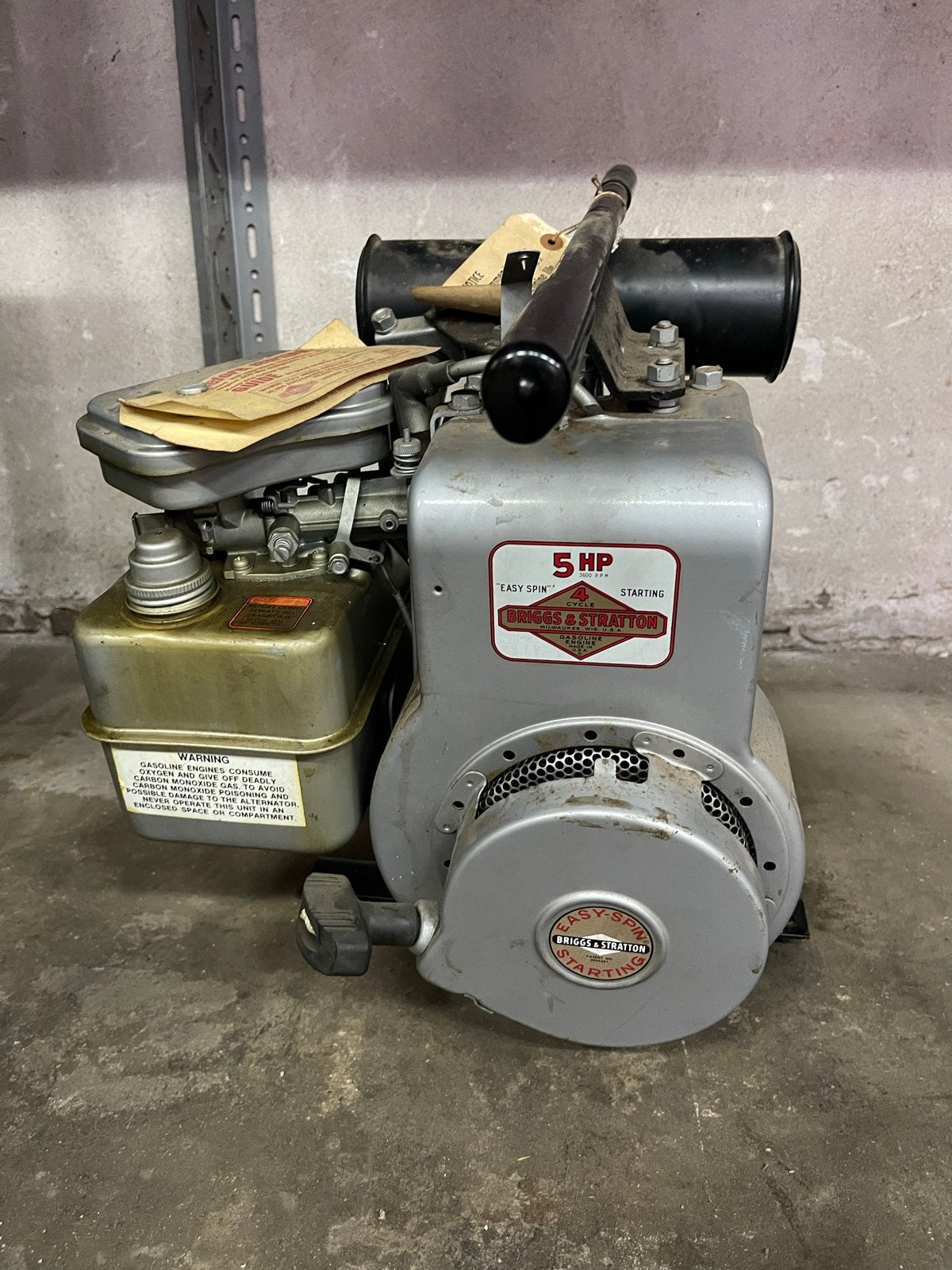 Briggs & Stratton 5 PK Motor - Vintage Model, Ophalen