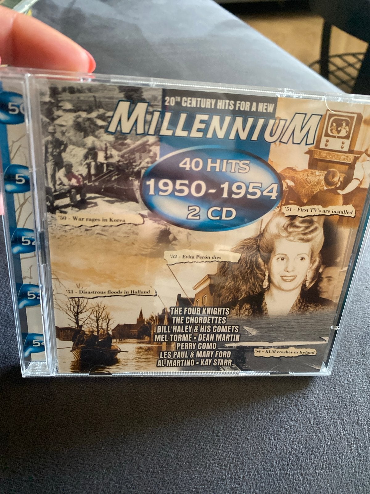Millennium 1950-1954 - 40 Hits (2 CD's), Ophalen of Verzenden, Gebruikt, Pop, Verzamelalbum