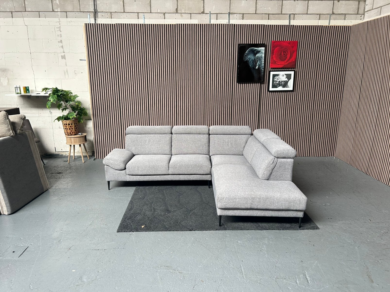GRATIS LEVERING Hoekbank De Bommel Grijs 260X215 GEREINIGD