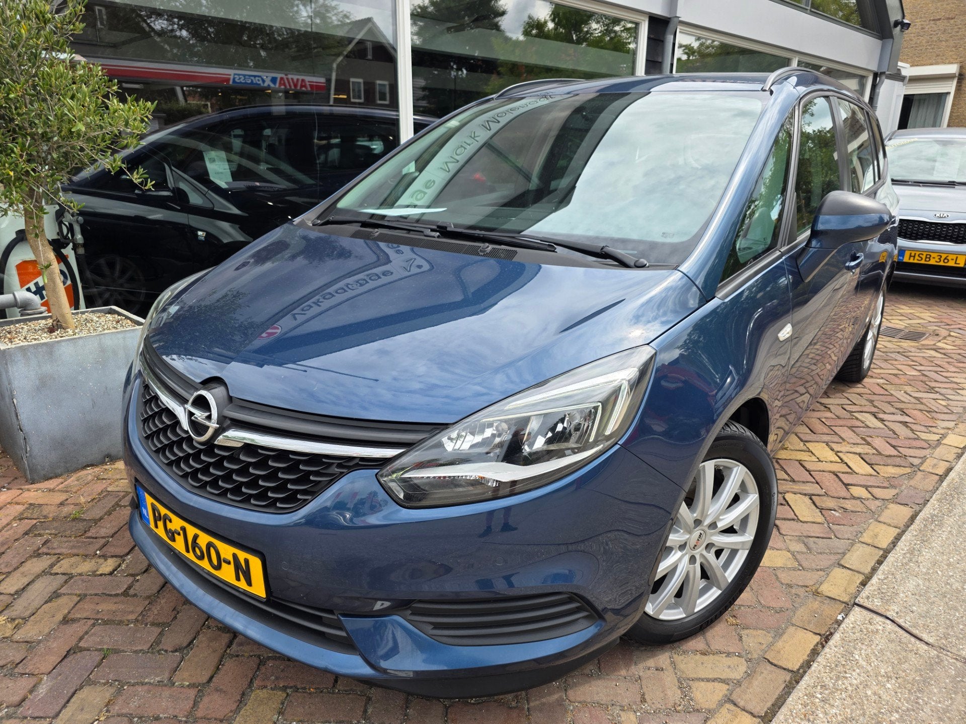 Opel Zafira 1.4 Turbo Online Edition,trekhaak,camera, Auto's, Gebruikt, Euro 6, Blauw, Origineel Nederlands