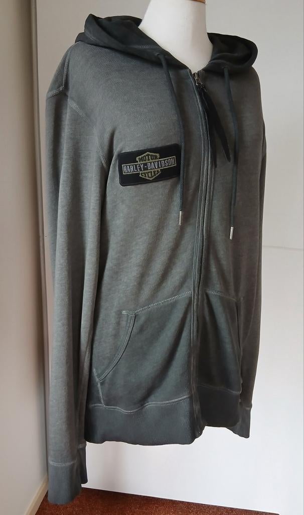 Harley Davidson dames/heren vest met capuchon, grijs maat M., Jas | textiel, Dames, Harley Davidson. Origineel., Ophalen of Verzenden