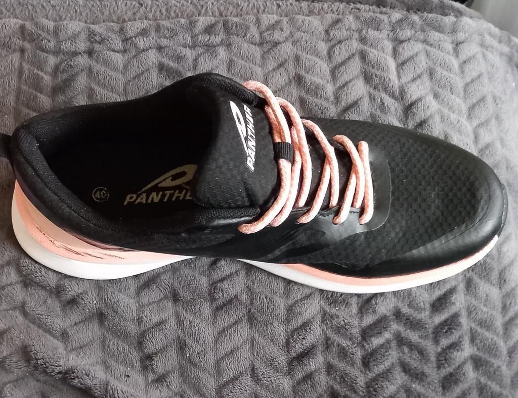Sportschoenen Panther dames heren Hardlopen Wandelen, Zwart, Overige typen, Ophalen of Verzenden, Gedragen