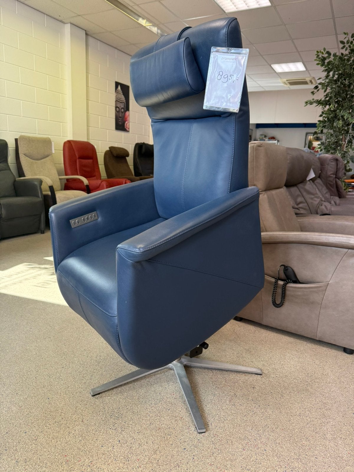 Prominent sta op relax stoel relaxfauteuil gratis bezorging, Ophalen of Verzenden, Zo goed als nieuw, Leer, Ruim 100 modellen met garantie en bezorging