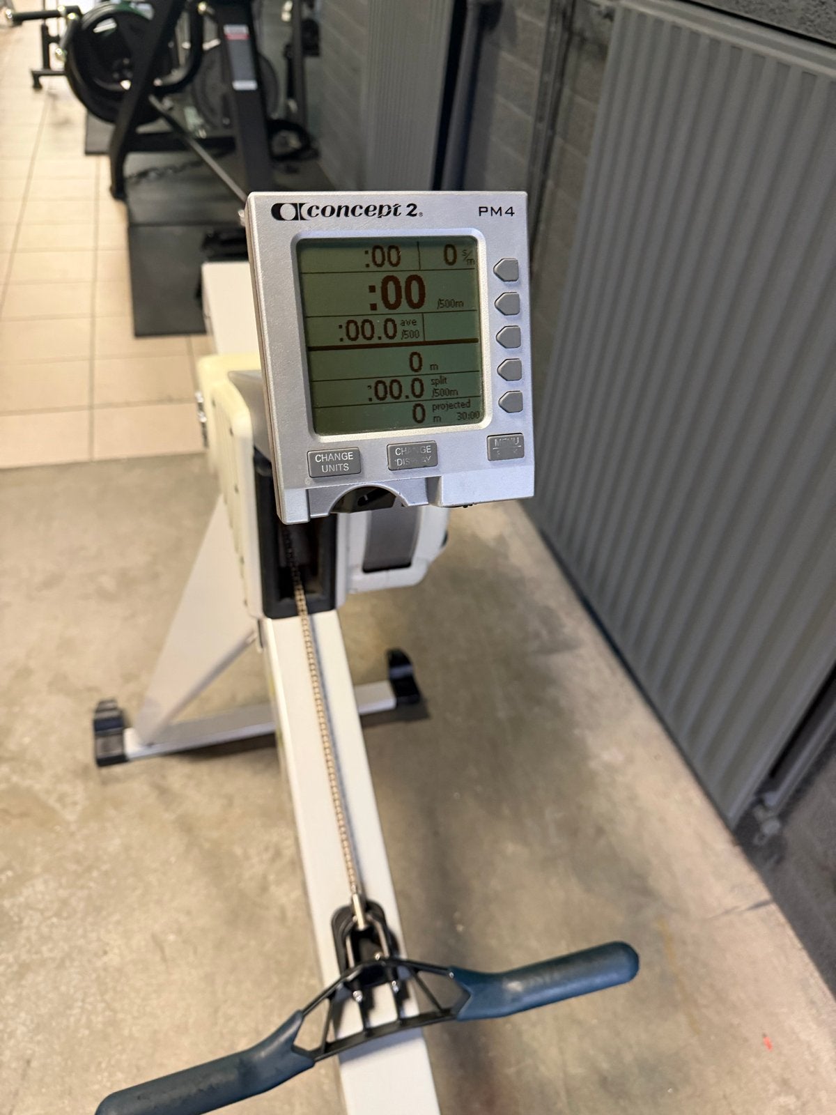 Concept 2 Roeitrainer PM4 - hoog model in goede conditie, Ophalen, Gebruikt, Armen