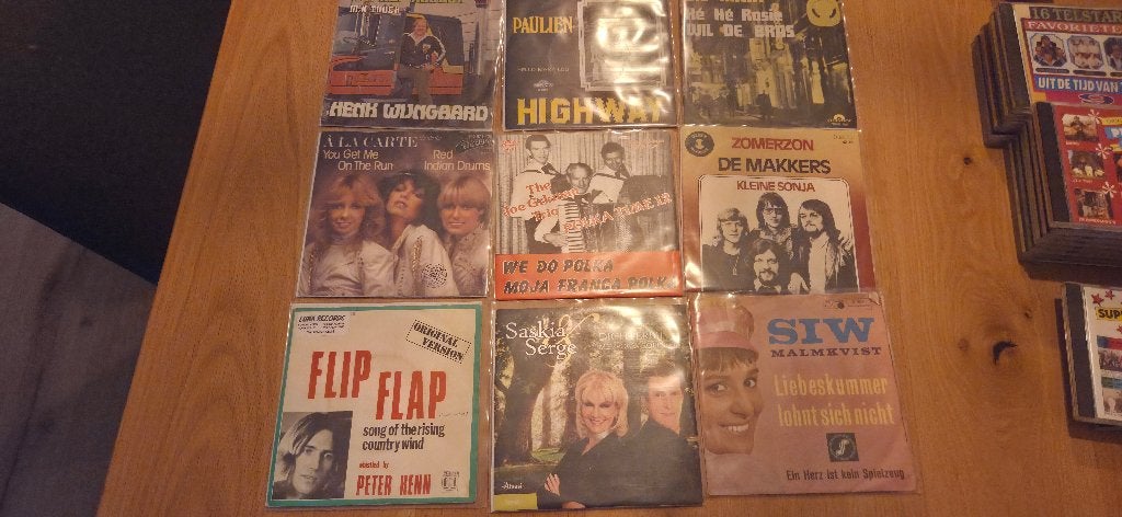 Partij piraten vinyl singles, Cd's en Dvd's, Ophalen of Verzenden, Gebruikt, 7 inch, Levenslied of Smartlap