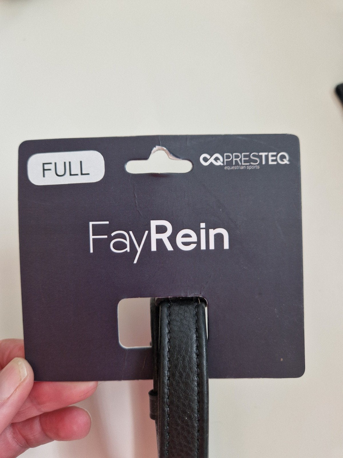 PresTeq Teugel FayRein met clip en stops 8cm, Dieren en Toebehoren, Paarden en Pony's | Hoofdstellen en Tuigage, Ophalen of Verzenden