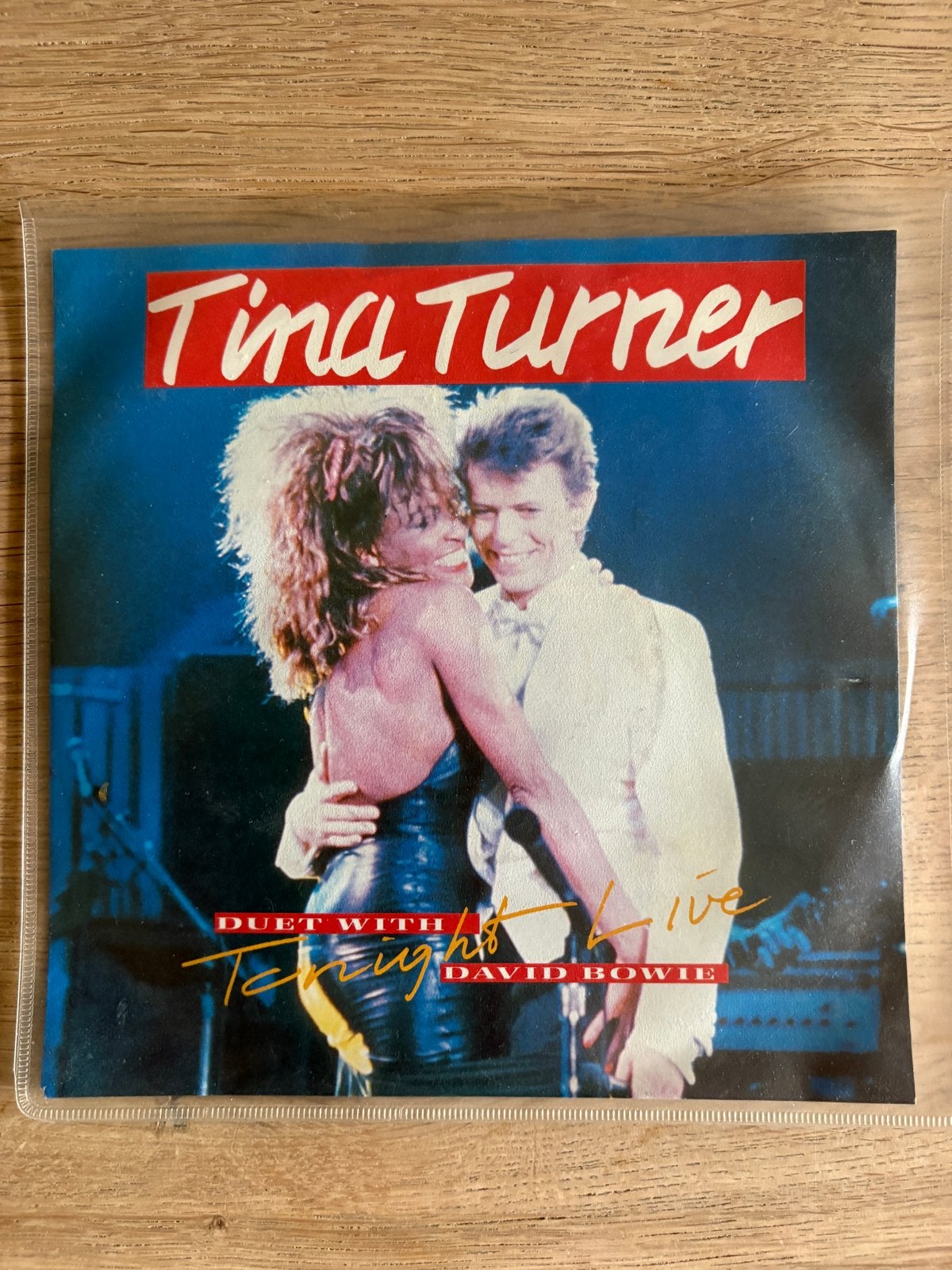 Tina Turner & David Bowie - Tonight (Live) 7 inch single, Ophalen, Gebruikt, 7 inch, Fotohoes