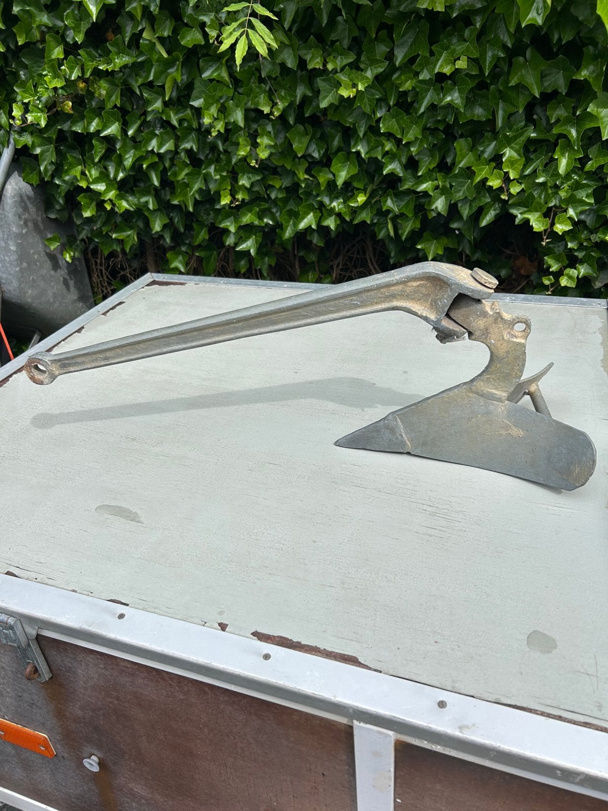 Ploegschaaranker 7 kg (CQR) voor boot tot 8 meter, Ophalen, Zo goed als nieuw, Ankeren en Afmeren, Zeilboot of Motorboot
