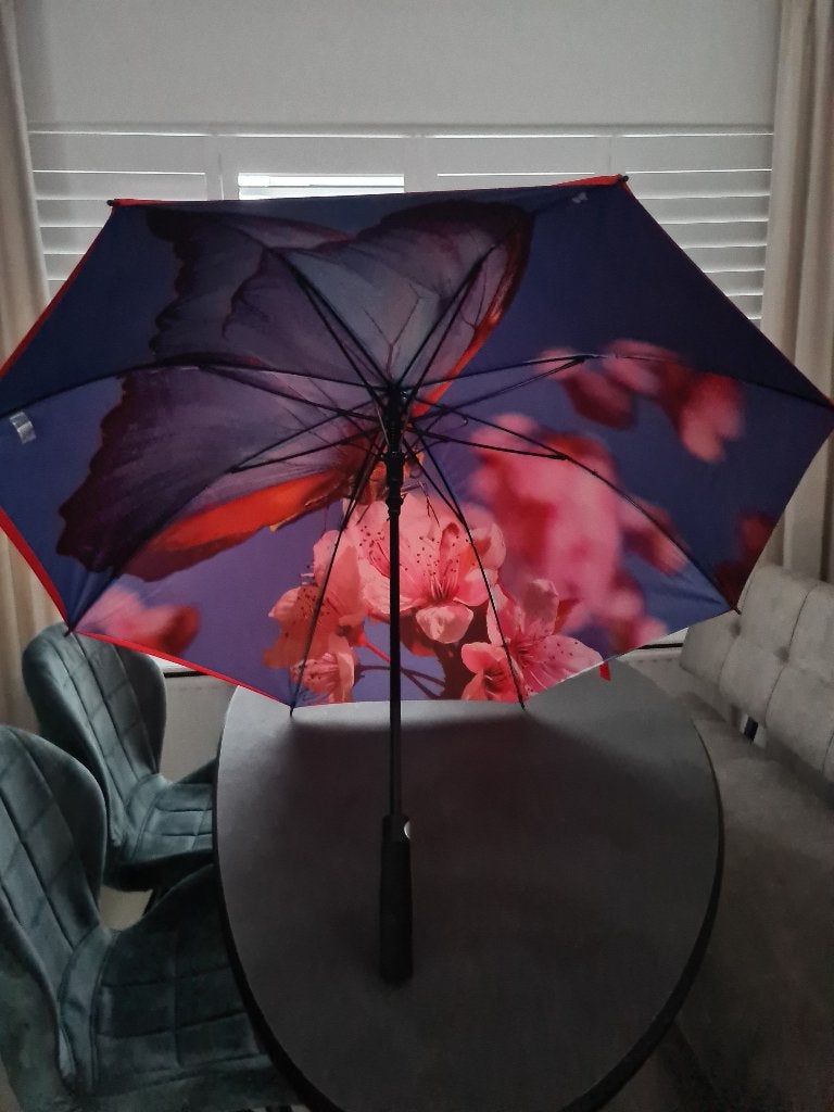 Grote paraplu ongebruikt, Ophalen, Nieuw, Rood