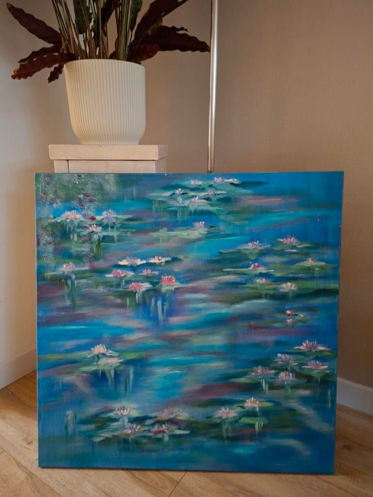 Schilderij 80x80cm, Ophalen of Verzenden