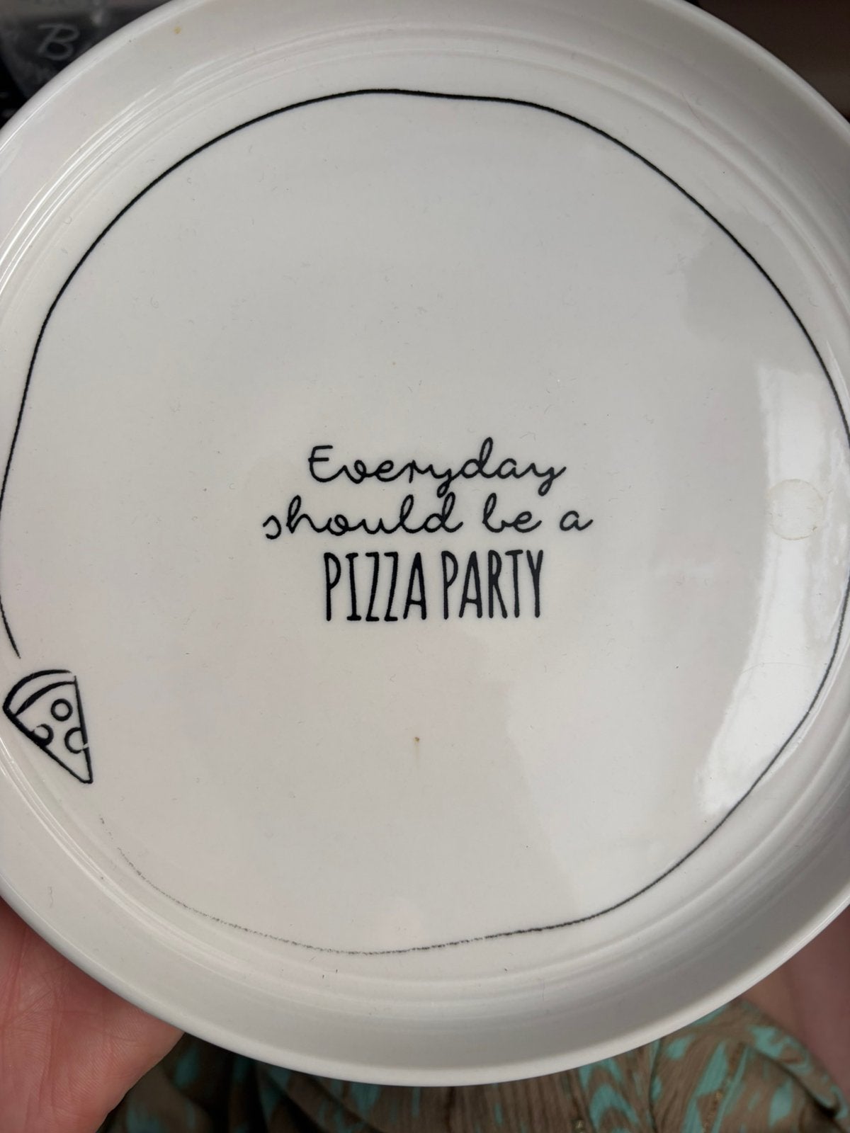 Pizza bord, Ophalen of Verzenden, Zo goed als nieuw, Rond, Overige materialen