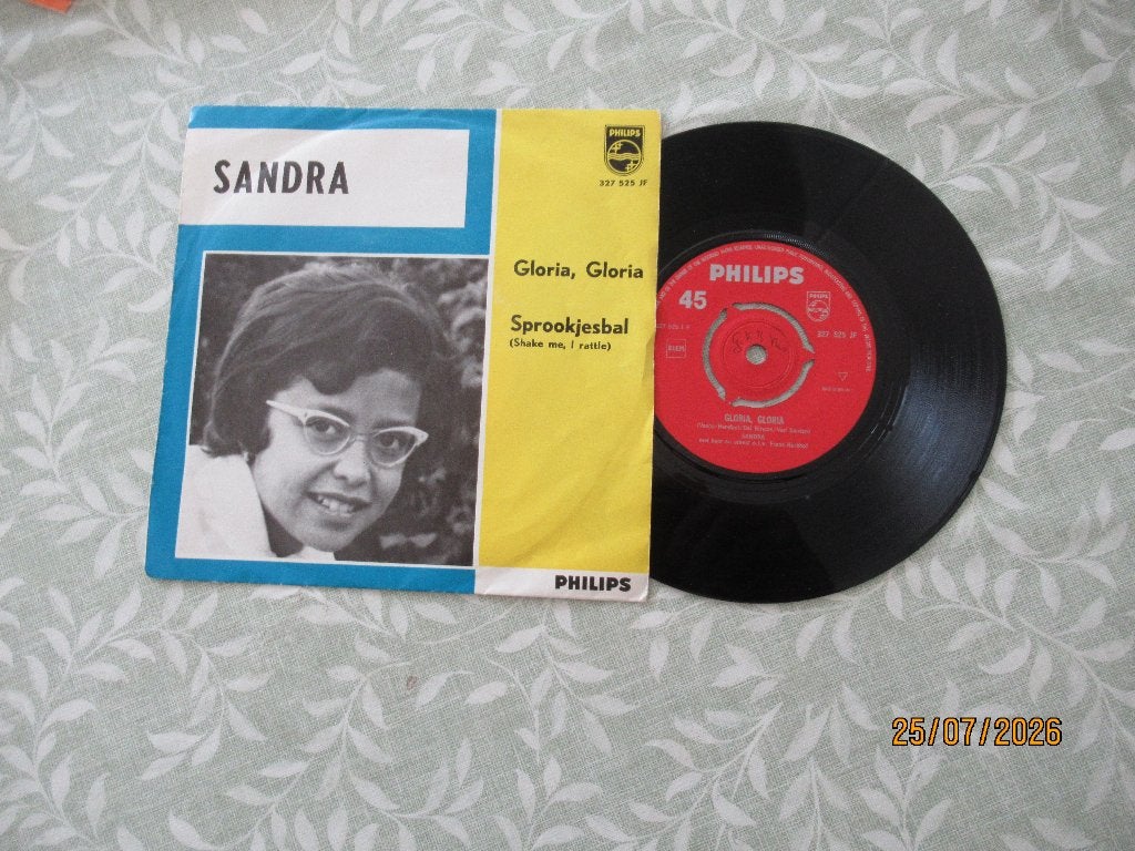 Sandra            Gloria, Gloria, Originele persing, 7 inch, Ophalen of Verzenden, Zo goed als nieuw