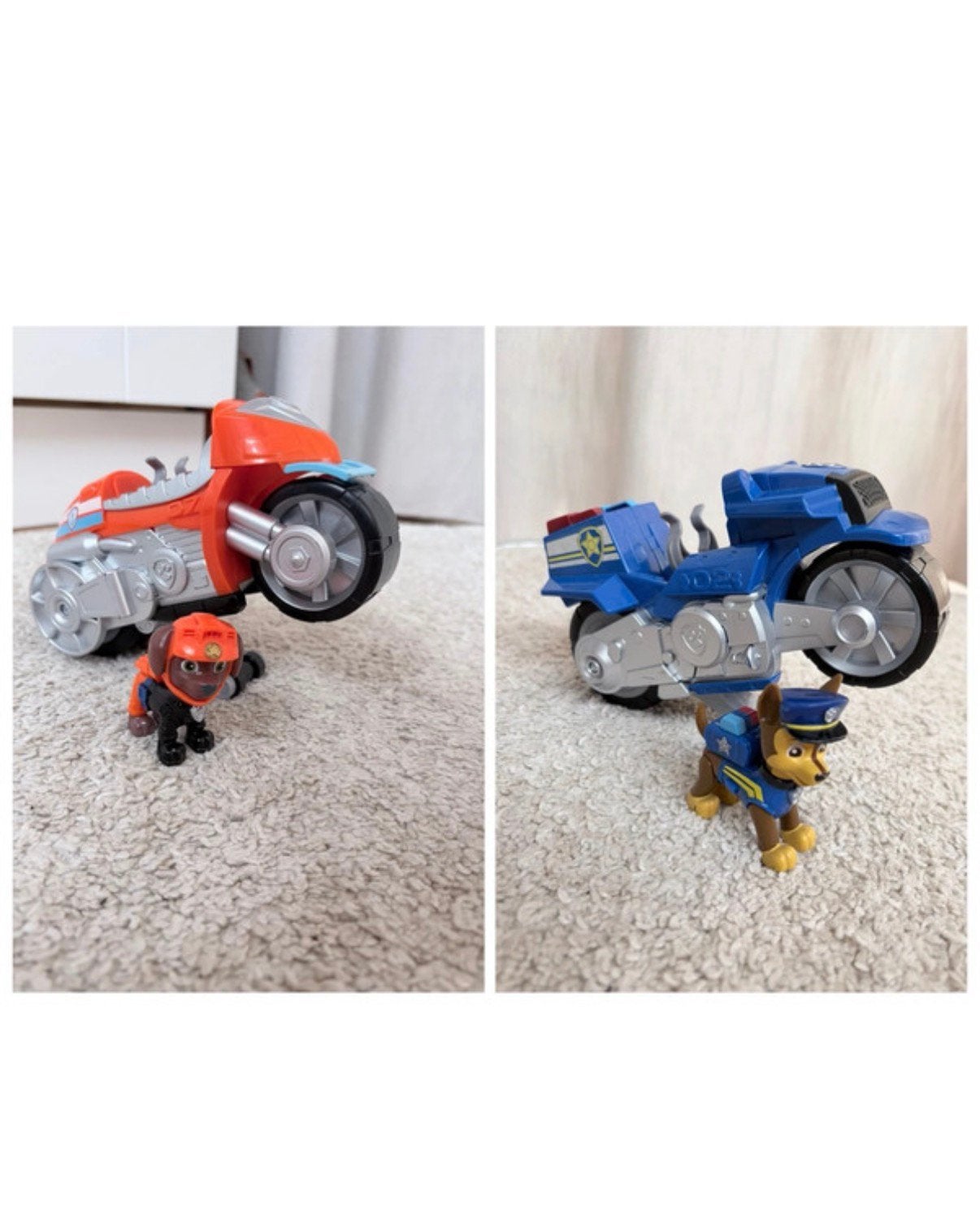Paw Patrol motor set Chase en Zuma, Ophalen of Verzenden, Zo goed als nieuw