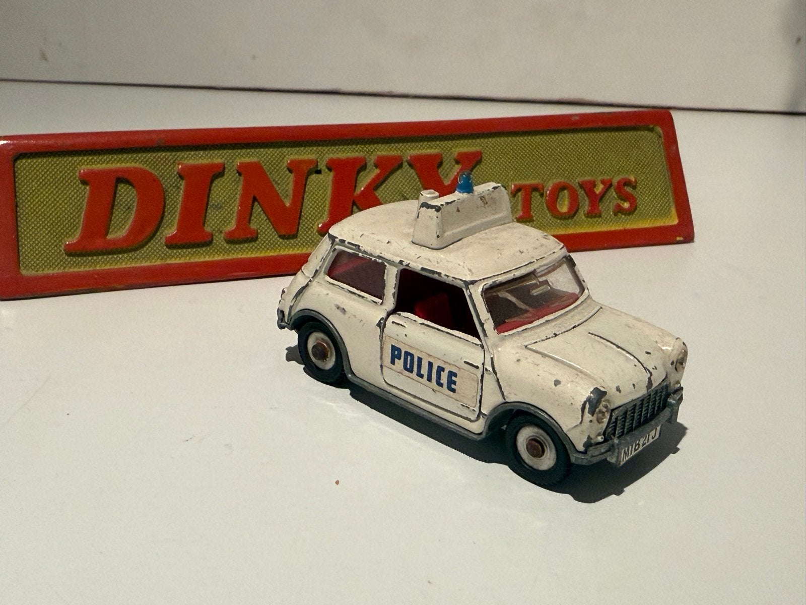 Dinky Toys Austin Mini Cooper S Police (Gebruikt), Ophalen of Verzenden, Gebruikt, Auto