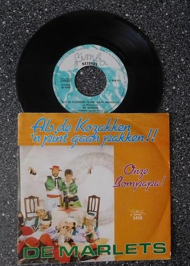 Marlets - als de Kozakken 'n pint gaan pakken (vanaf € 1,50), Cd's en Dvd's, Ophalen of Verzenden, Zo goed als nieuw, 7 inch, Levenslied of Smartlap