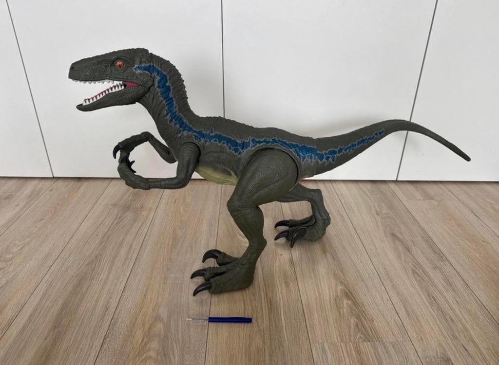 ic World Grote Super Colossal Velociraptor xxl  100cm, Ophalen of Verzenden, Zo goed als nieuw, Jongen of Meisje