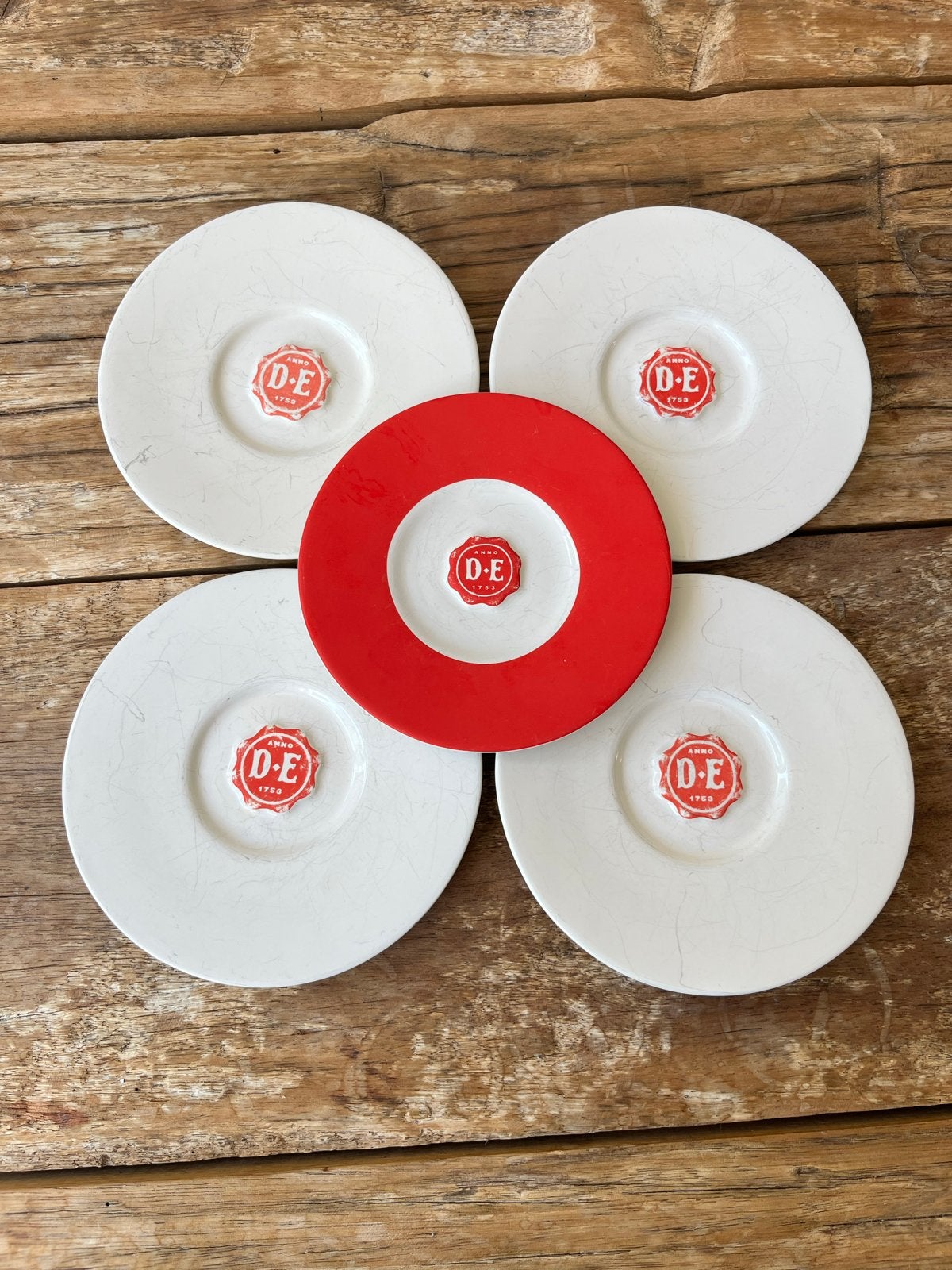 5x Douwe Egberts Royal Raja schoteltjes, Antiek en Kunst, Ophalen of Verzenden
