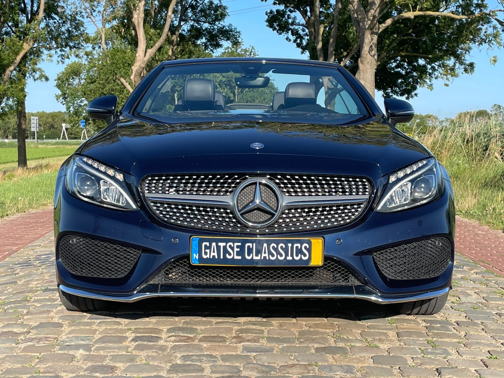 Mercedes-Benz C-Klasse C200 cabriolet184pk  2017 Blauw, 1800 kg, 4 cilinders, Cabriolet, Leder