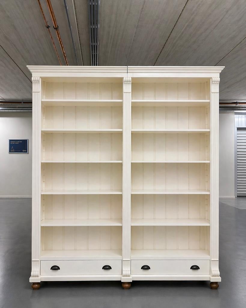 Landelijke Boekenkast Klassiek #K33, Huis en Inrichting, Met plank(en), 200 cm of meer, Ophalen of Verzenden, Zo goed als nieuw