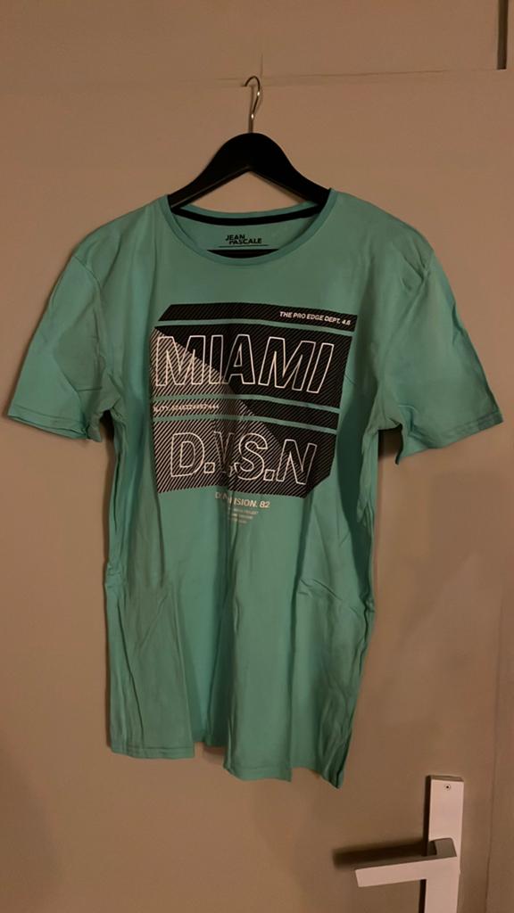 Jean pascale t-shirt L, Kleding | Heren, Ophalen of Verzenden, Zo goed als nieuw, Maat 52/54 (L), Groen