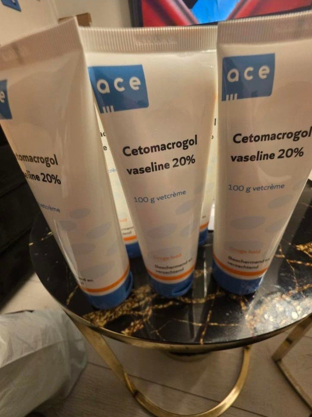 Ace Cetomacrogol vaseline 20% 100 g vetcrème, Ophalen of Verzenden, Nieuw