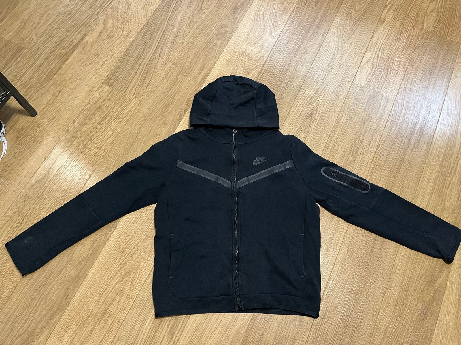Nike Tech Fleece Vest Maat 158 Zwart, Ophalen of Verzenden, Zo goed als nieuw, Jongen of Meisje, Trui of Vest
