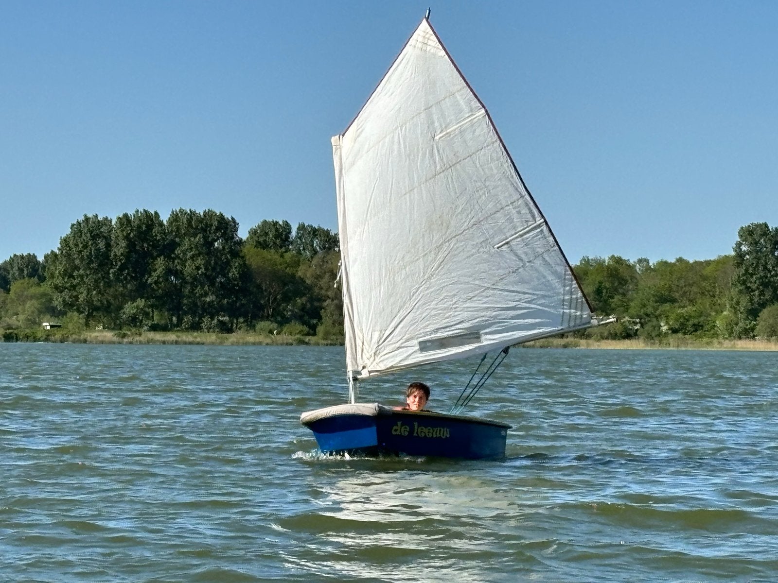 Optimist zeilbootje 'De Leeuw' - Ideaal voor beginners, Ophalen, Gebruikt