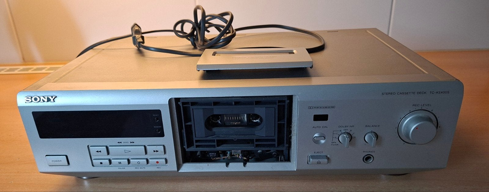 Sony TC-KE400S Stereo Cassettedeck - Heeft onderhoud nodig, Audio, Tv en Foto, Ophalen, Enkel, Sony, Tiptoetsen