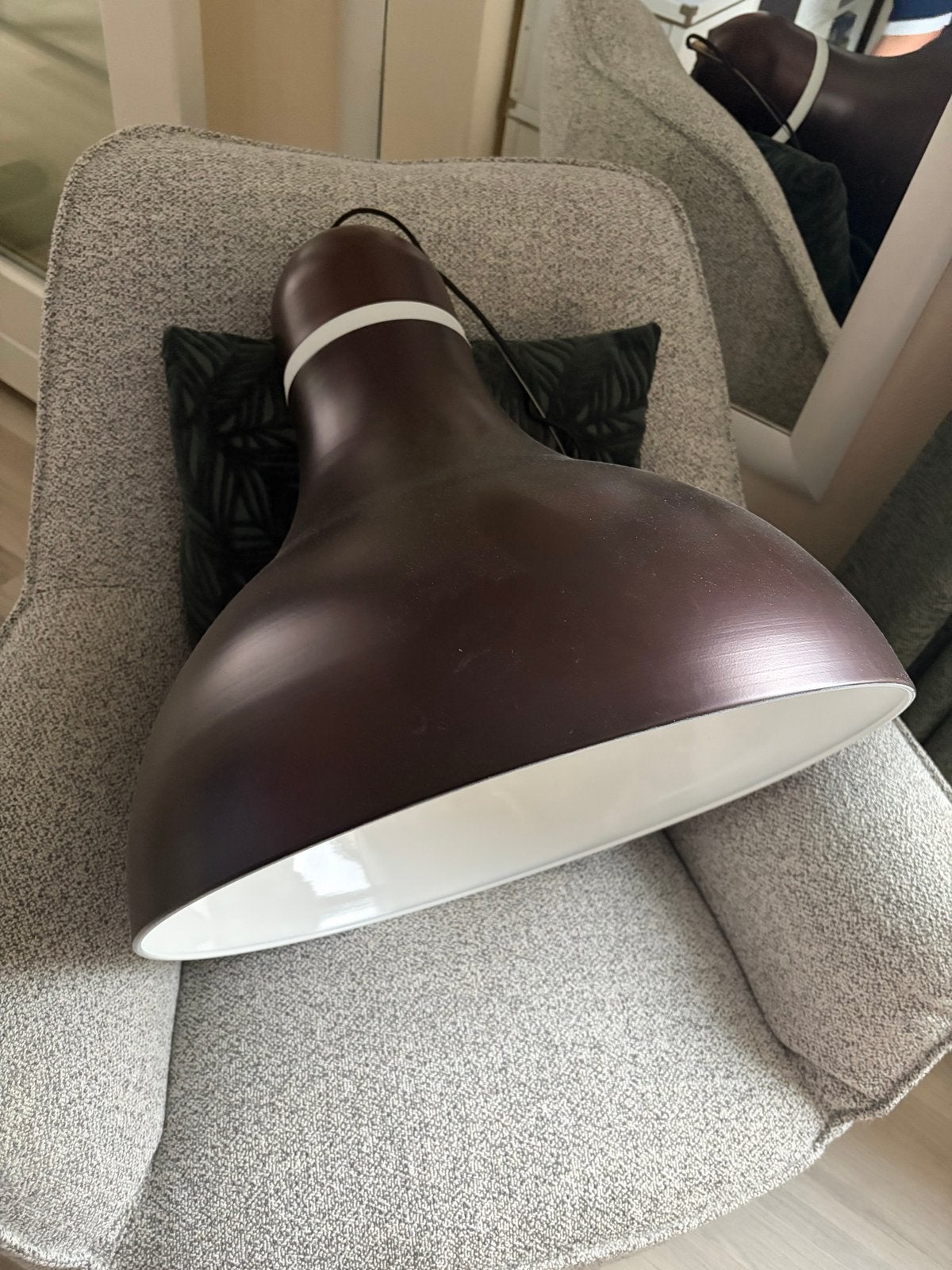 Coco Maison Brian hanglamp bruin E27, Ophalen, Zo goed als nieuw, Metaal, E27 (groot)