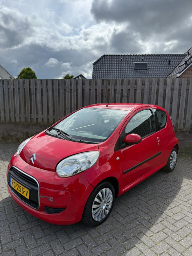 Citroën C1 1.0 3-DRS 2009 Rood AIRCO / NIEUWE APK!, Voorwielaandrijving, 4 stoelen, C1, 68 pk