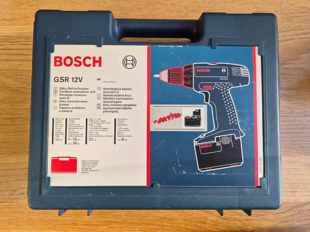 Bosch GSR 12V boormachine, Ophalen, Gebruikt, Variabele snelheid, Boor- en Schroefmachine