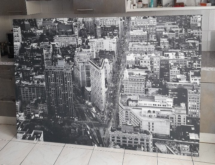 Flatiron Building Canvas 140x200cm, Verzamelen, Foto's en Prenten, Ophalen, 1980 tot heden, Overige onderwerpen