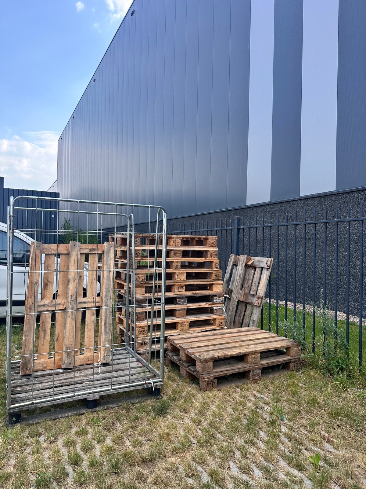 Pallets, Minder dan 3 m³, Ophalen