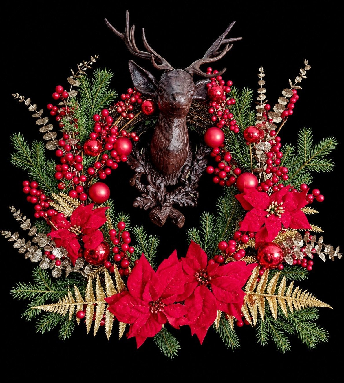 NIEUWE XL KERSTKRANS  60 CM., Ophalen, Nieuw