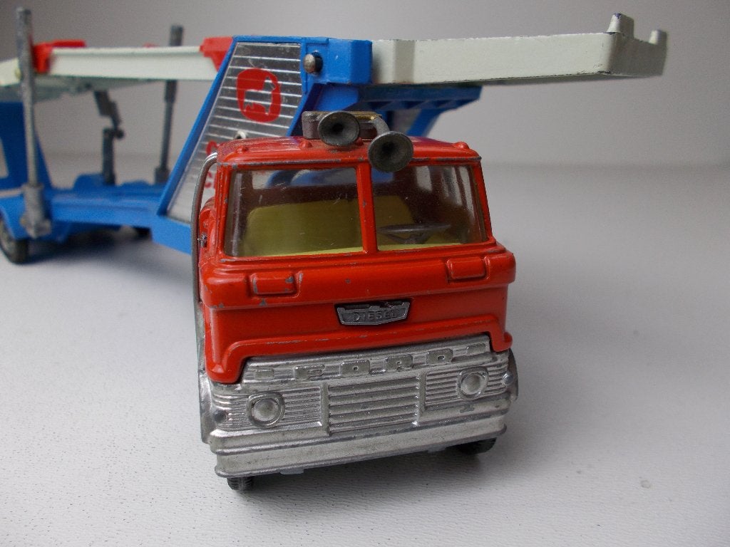1966 Corgi MajorToys 1138 FORD CARRIMORE CAR TRANSPORTER (B), Ophalen of Verzenden, Zo goed als nieuw, Bus of Vrachtwagen, Corgi