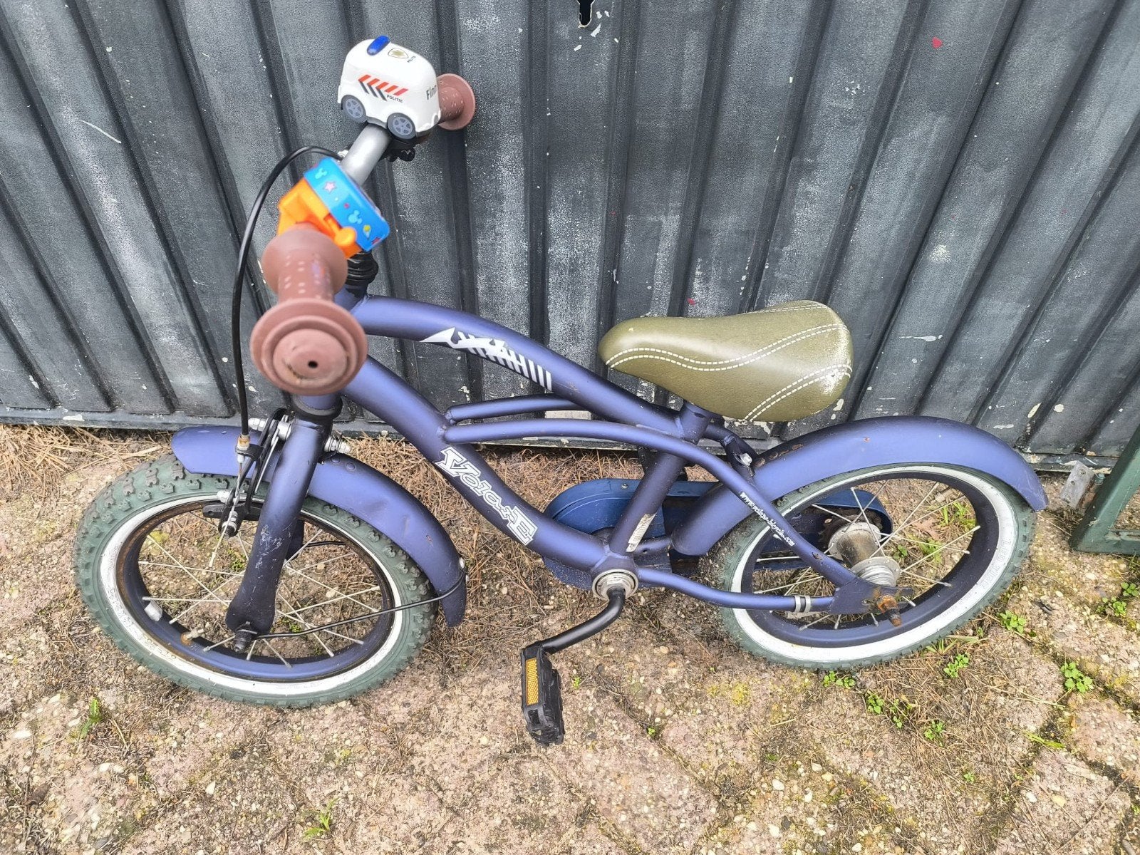 Kinderfiets 14 inch - Blauw, Fietsen en Brommers, Ophalen, Zijwieltjes, Gebruikt, Minder dan 16 inch