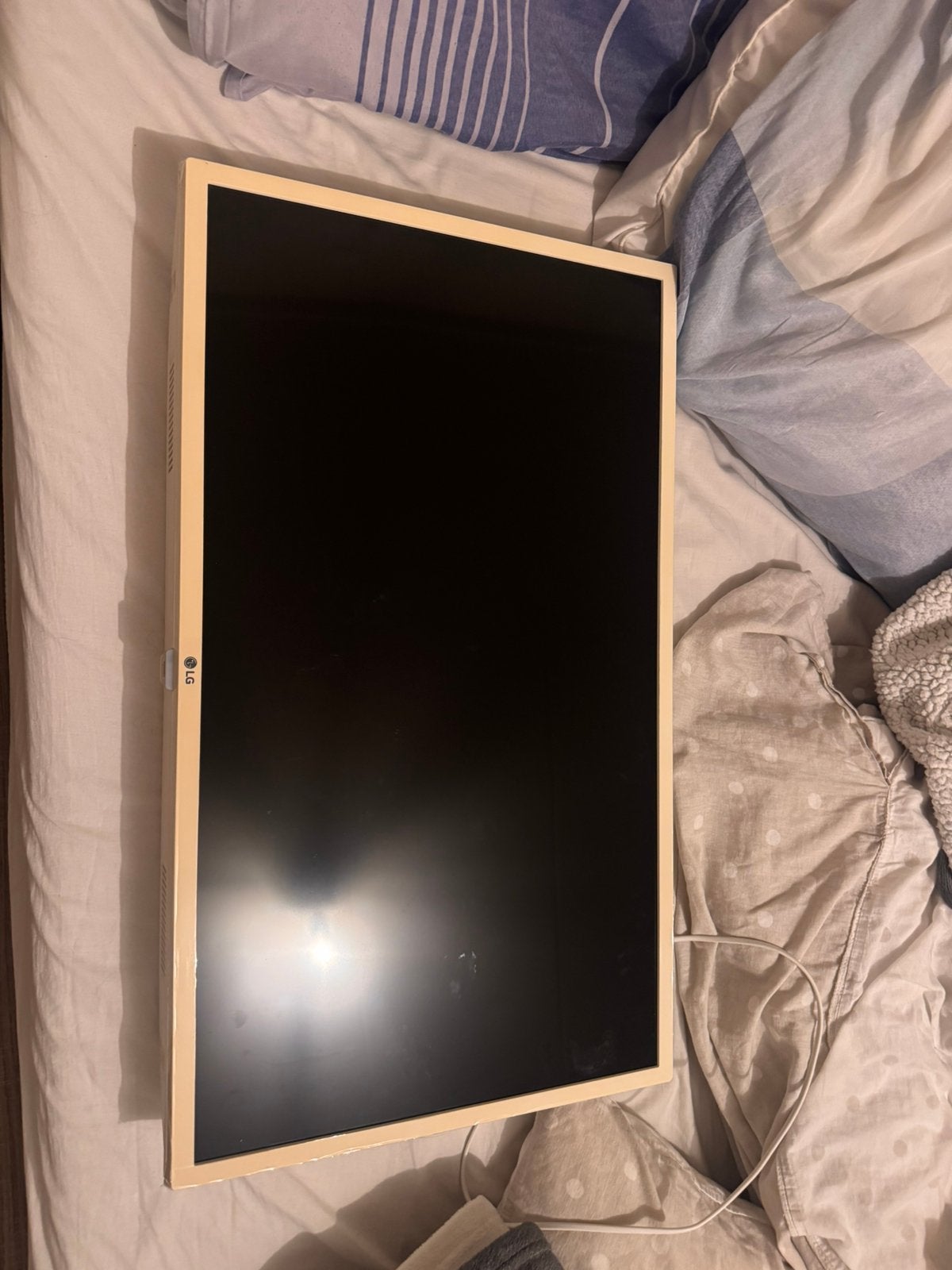 Witte LG tv zo goed als nieuw, Ophalen, Zo goed als nieuw, 60 Hz of minder, LED