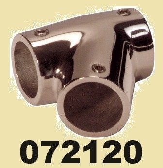 072120 RVS T-stuk links 60º. Voor buis Ø 22,25 mm. € 11,95, Ophalen of Verzenden, Nieuw, Overige typen